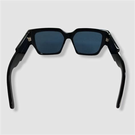 Christian Dior CD SU 10B0 Black/Blue Square Women's Sunglasses